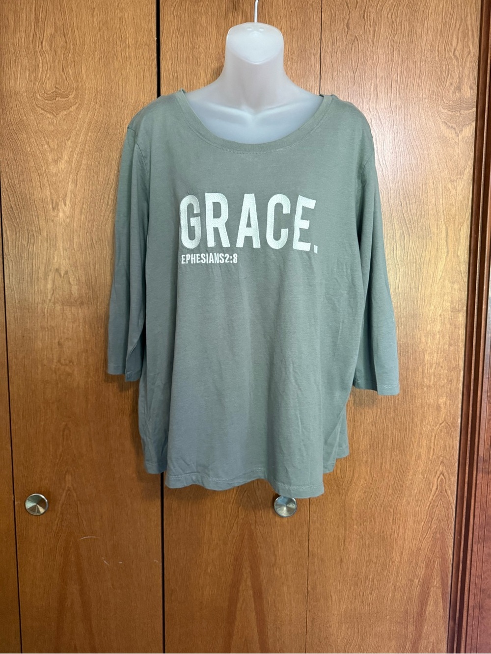 Plus Size Sweet Soul ‘Grace’ 3/4 Sleeve T-Shirt Size 1X Like New